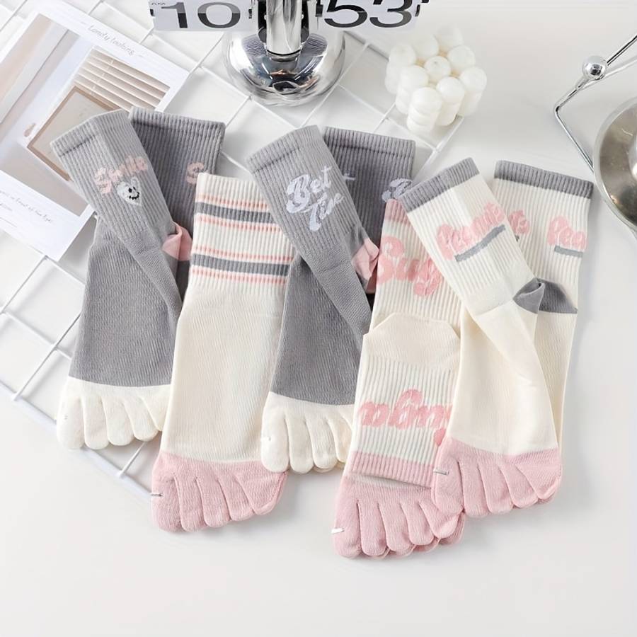 Women S Socks Color Gray Powder Mix 5 Pairs Pack Size Onesize