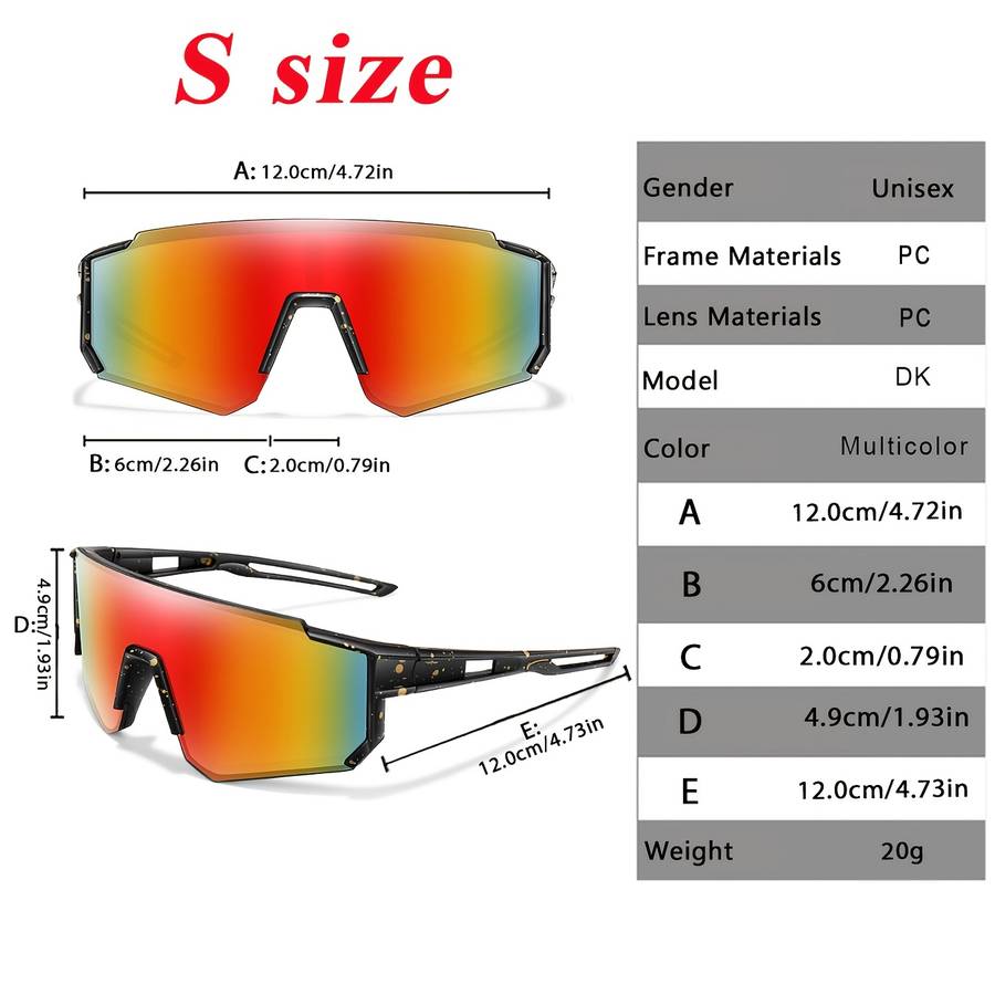 Kids Glasses Size S For Age 3-8 Years Old Color Red Black Blue White