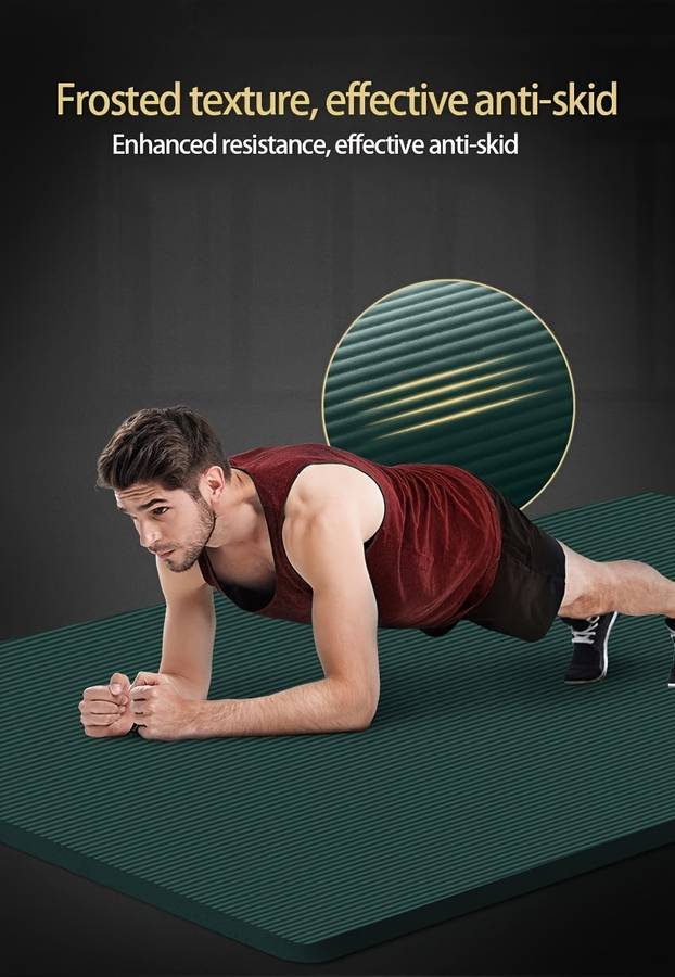 Yoga Mat 200 80 1.5Cm Black