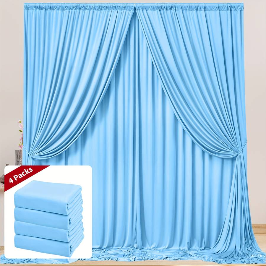 Wedding Supplies Color Red Size 6.1X3.05Meter 4 Panels 152.4Cm X 3.05Meter