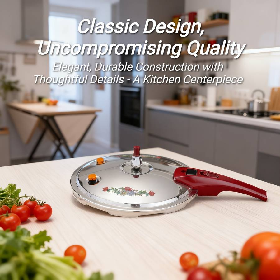 Heavy Duty Large Capacity Stainless Steel Pressure Cooker Party 22Cm