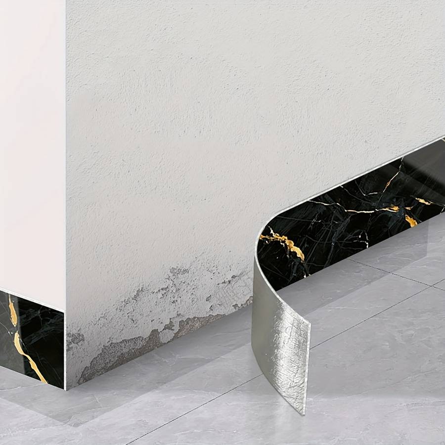 Skirting Board Gray Base Stone Pattern Size 4.72In*23.62In12Cm*60Cm