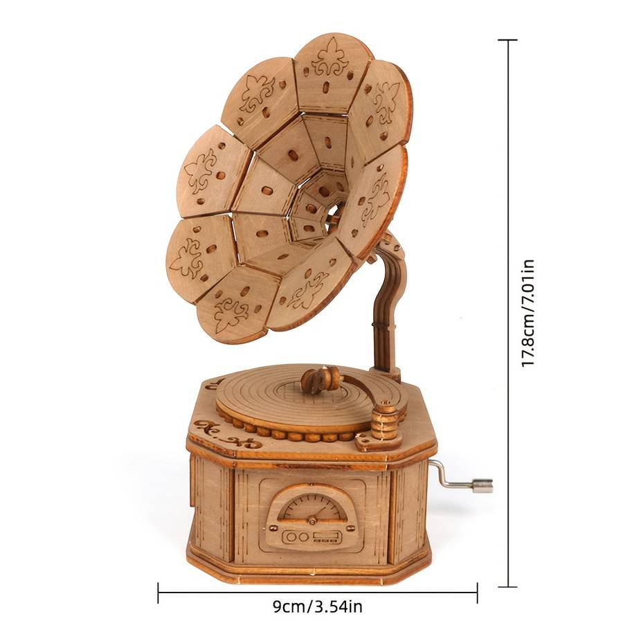 3D Puzzle Musical Instrument Model Color Brown