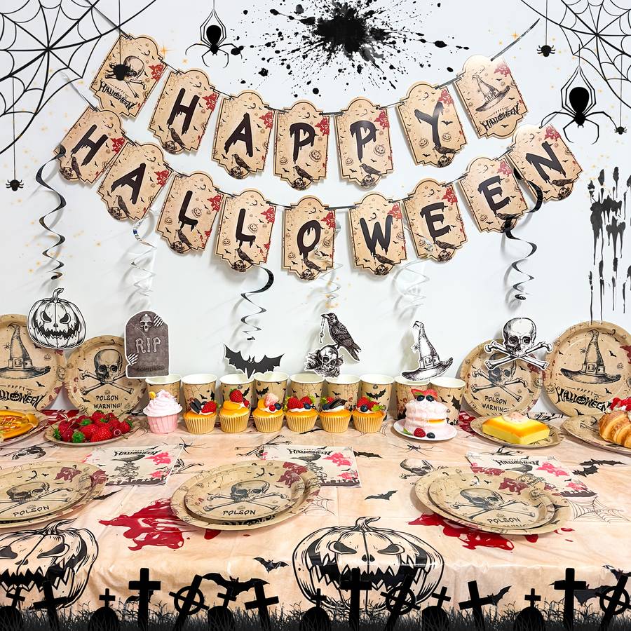 Halloween tablecloth decoration Items Pumpkin Ghost
