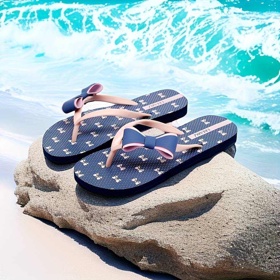 Ladies Summer Flip Flops Royal Blue Uk 4