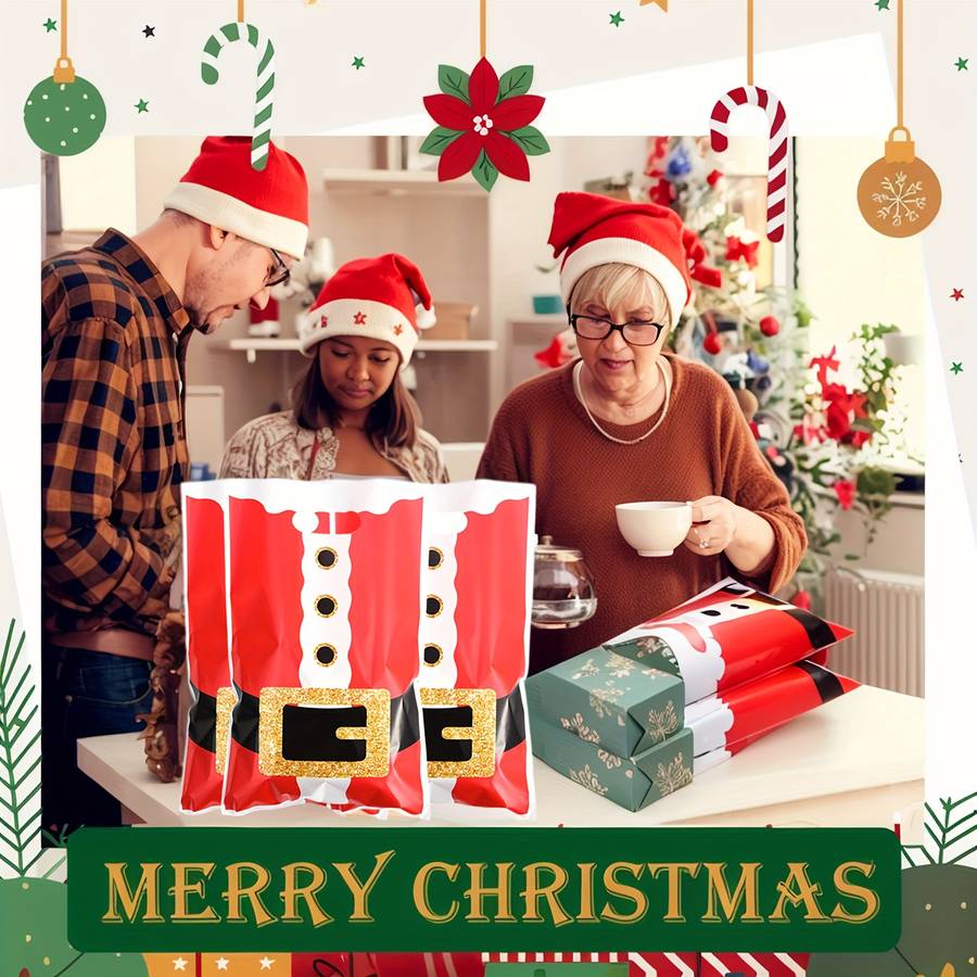 Gift Bags Style Holiday Season Bags-10Pcs