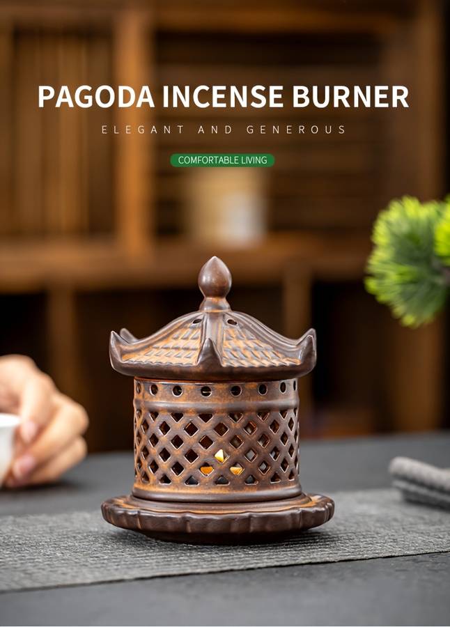 Incense Burner Style  Pavilion Palace Lantern Incense Burner