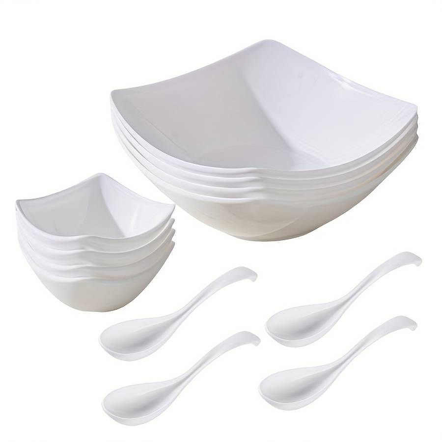 Bowl Items 9Pcs 3 Bowls  3 Plates  3 Spoons