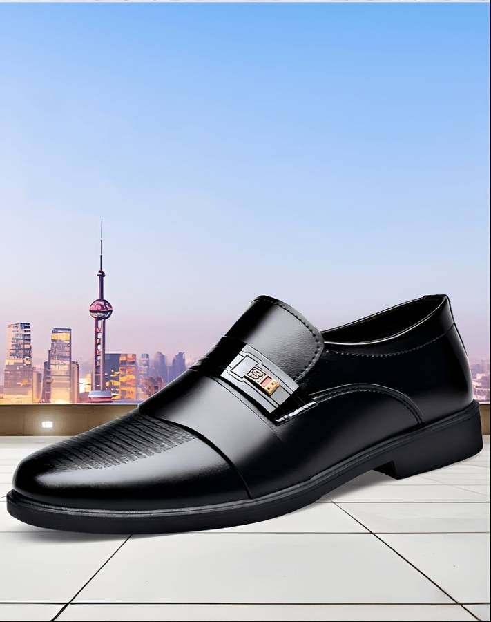 Mens Leather Shoes Color 7711 Black Sizeuk 7
