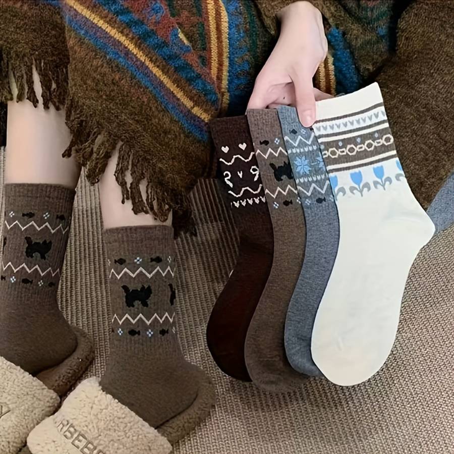 Women S Socks Color 4 Pairs Random Color