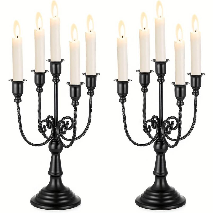 Wedding Supplies Color Golden Model 5 Arm 2Pcs