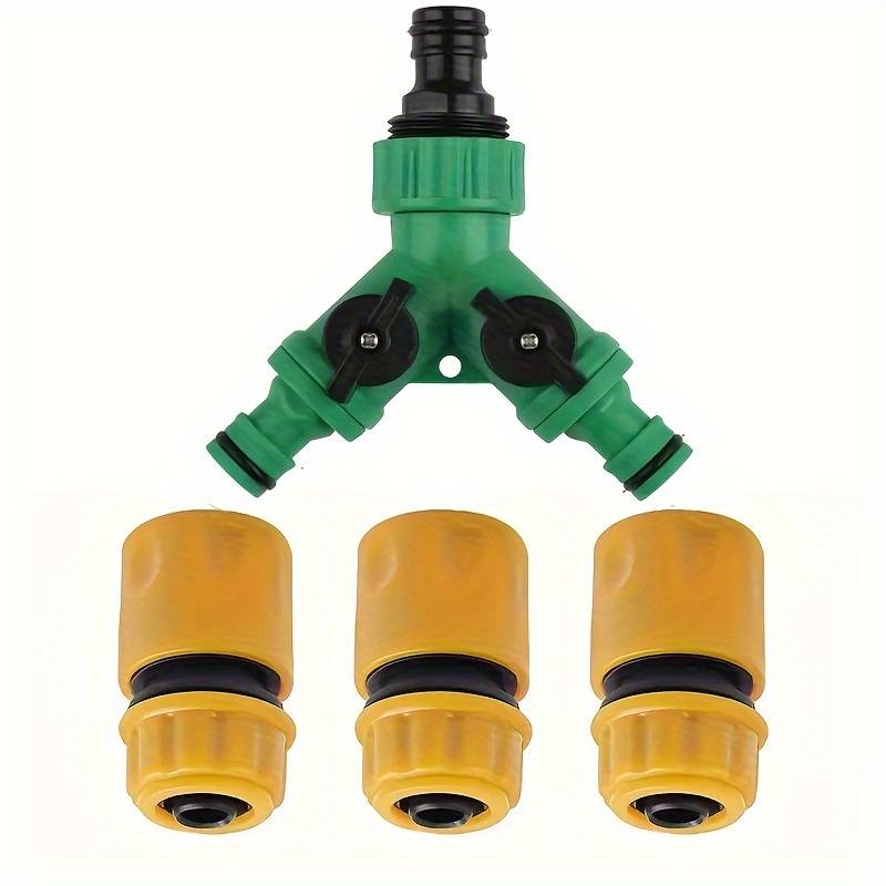 4Pcs Set Y Type Hose Splitter With Quick Connect