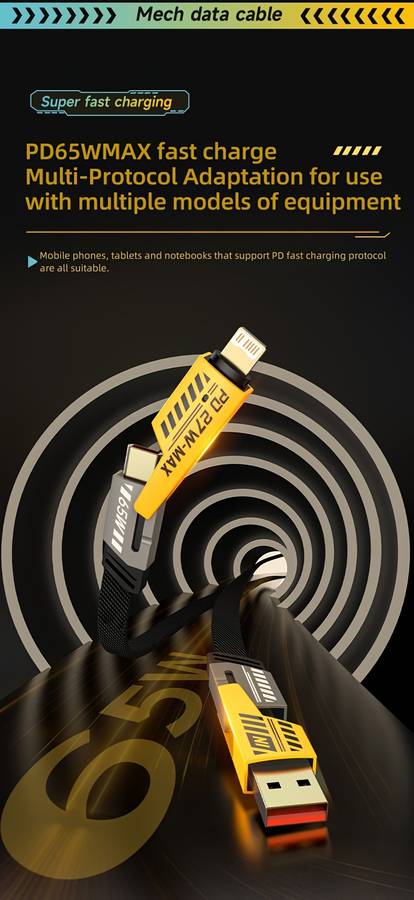 1 x Fast Charging 4-In-1 Data Cable