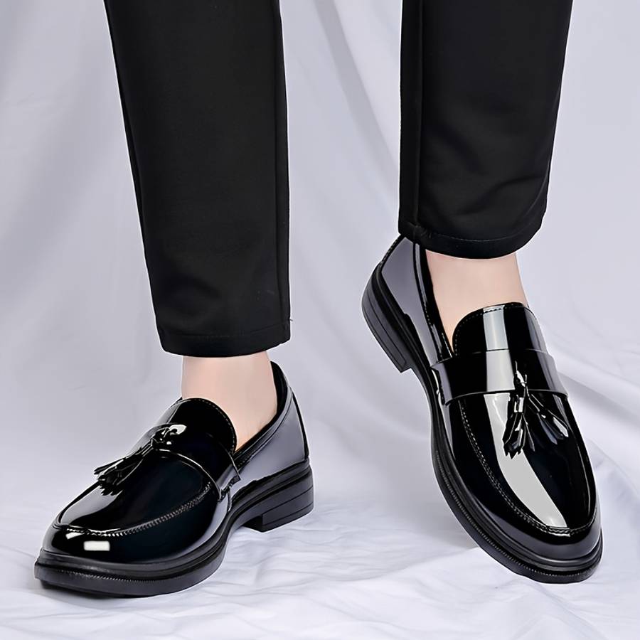 Mens Leather Shoes Color Black Sizeuk 8