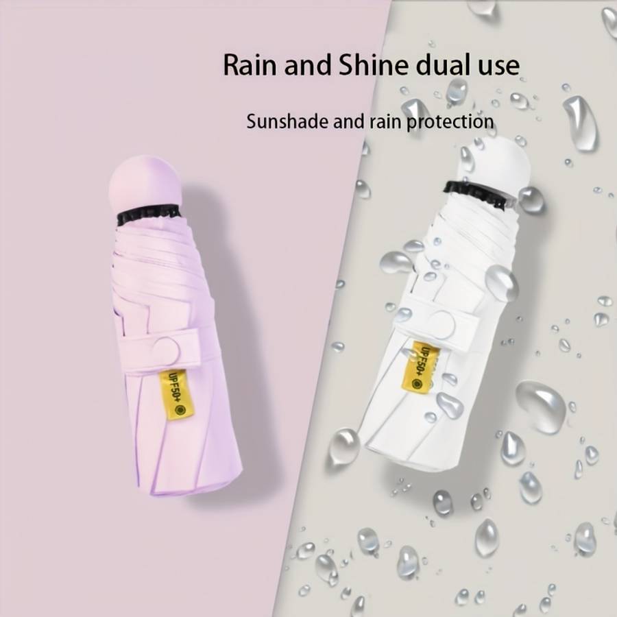 Umbrella Color Beige  Capsule Box