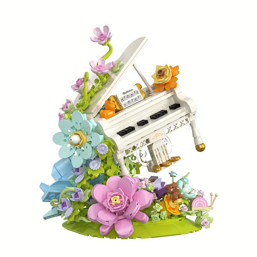 3D Puzzle Musical Instrument Model Model Orchid Piano 1155Pcs