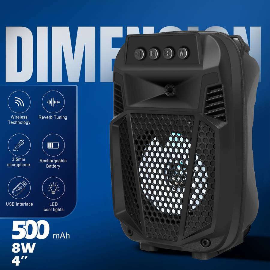 Smart Featuring Crystal Sound Dual Portable Wireless Speakers For Festival