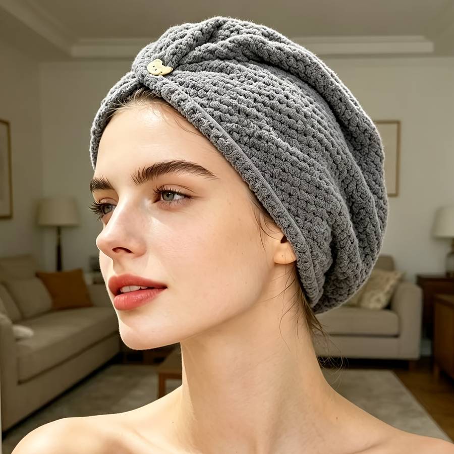 Hair Turban 1 Pink Hairdrying Towel Quantity