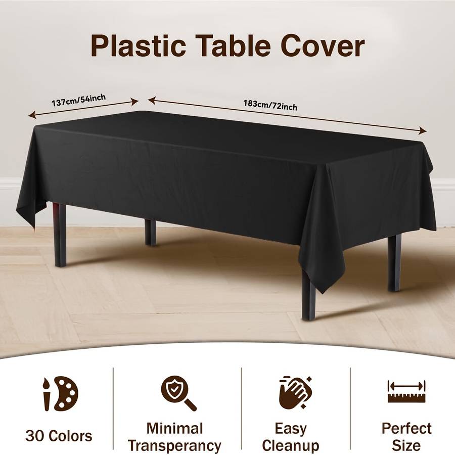 Halloween tablecloth decoration color Red Tablecloth Pack of 5 size 137 x 183