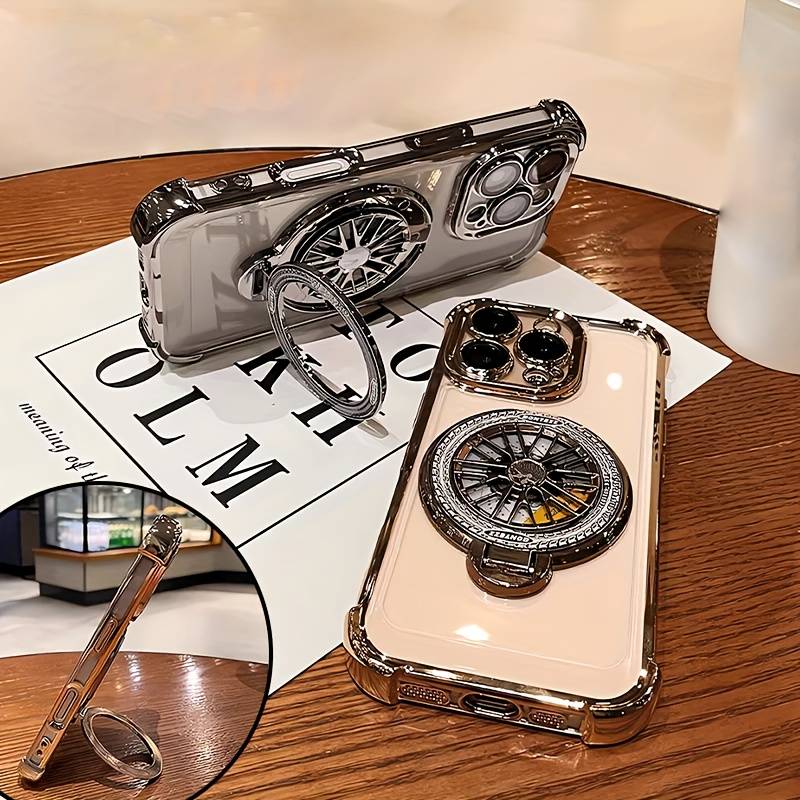 1Pc Golden For iPhone 12 Pro Max Stress Relief Gyroscope Phone Case