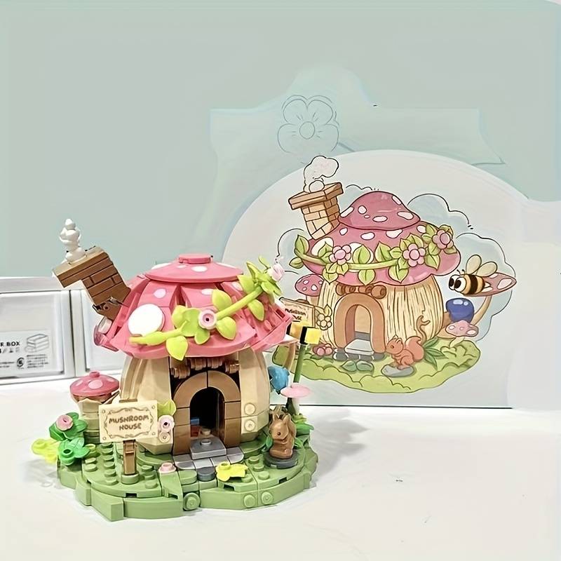 Building Toy Architectural Model Toy Set Style Tree House Blocks