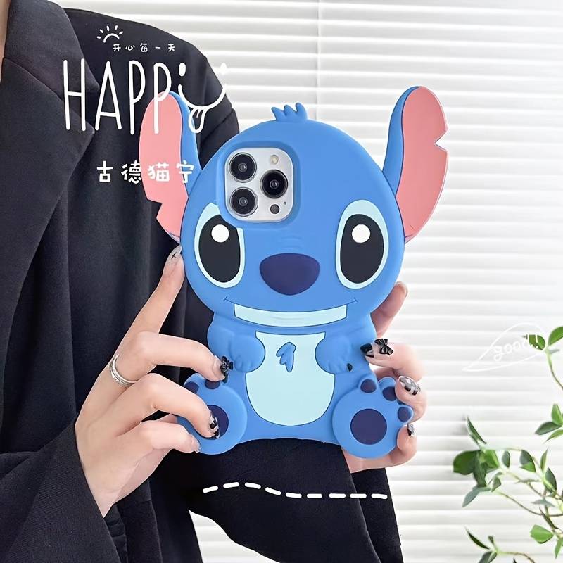 1Pc Blue For iPhone 7 Plus 8 Plus Three Dimensional Phone Case
