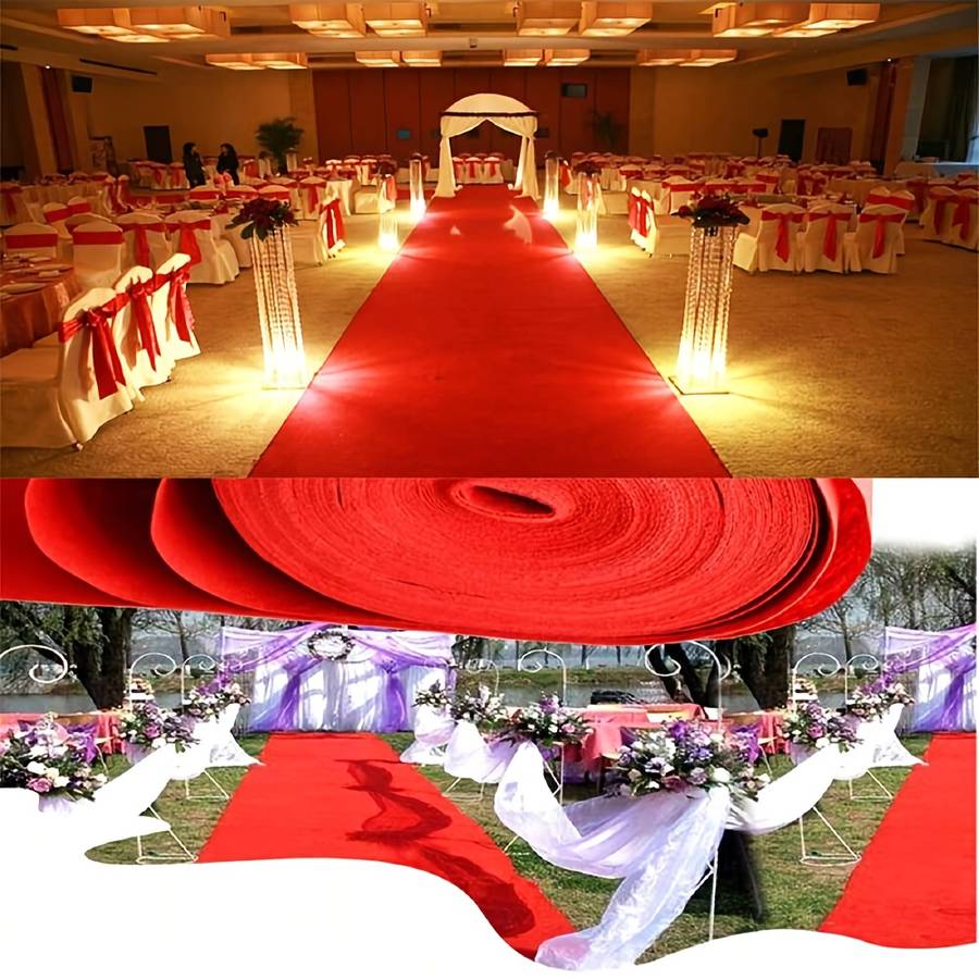 Wedding Supplies Color Red Size 100*600Cm