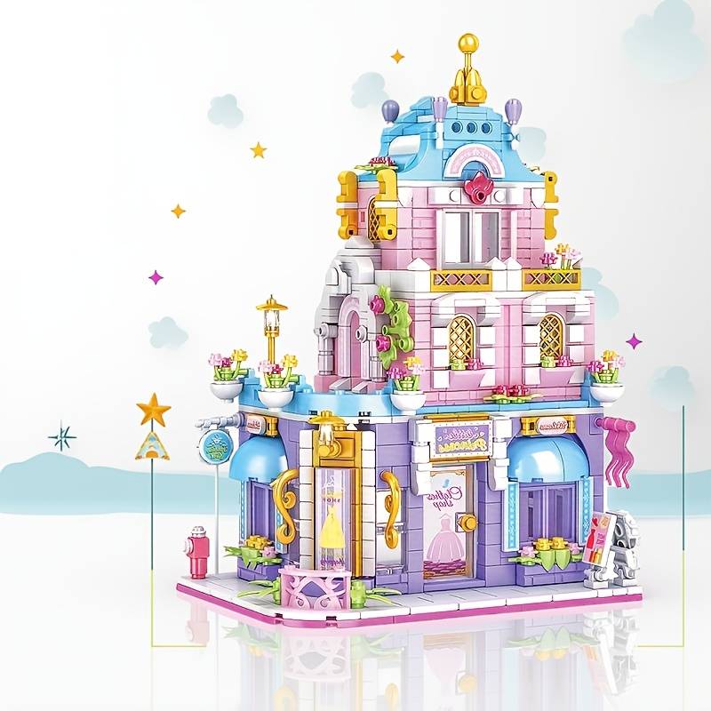 Building Toy Architectural Model Toy Set Model Clothing Store Building Blocks