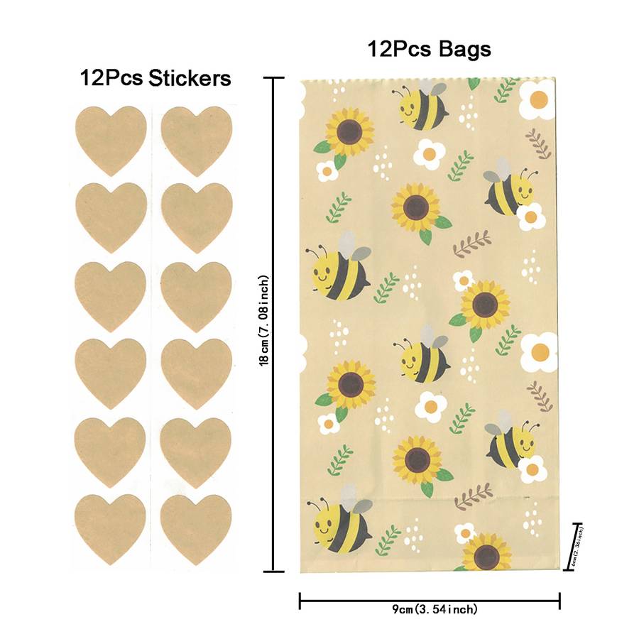 Gift Bags Size 18X9X6Cm 7.08X3.54X2.36Inch  Style Pineapple-12Pcs
