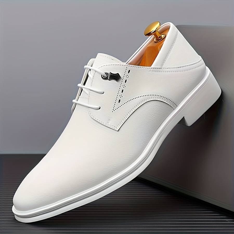 Mens Leather Shoes Color Black Sizeuk 7