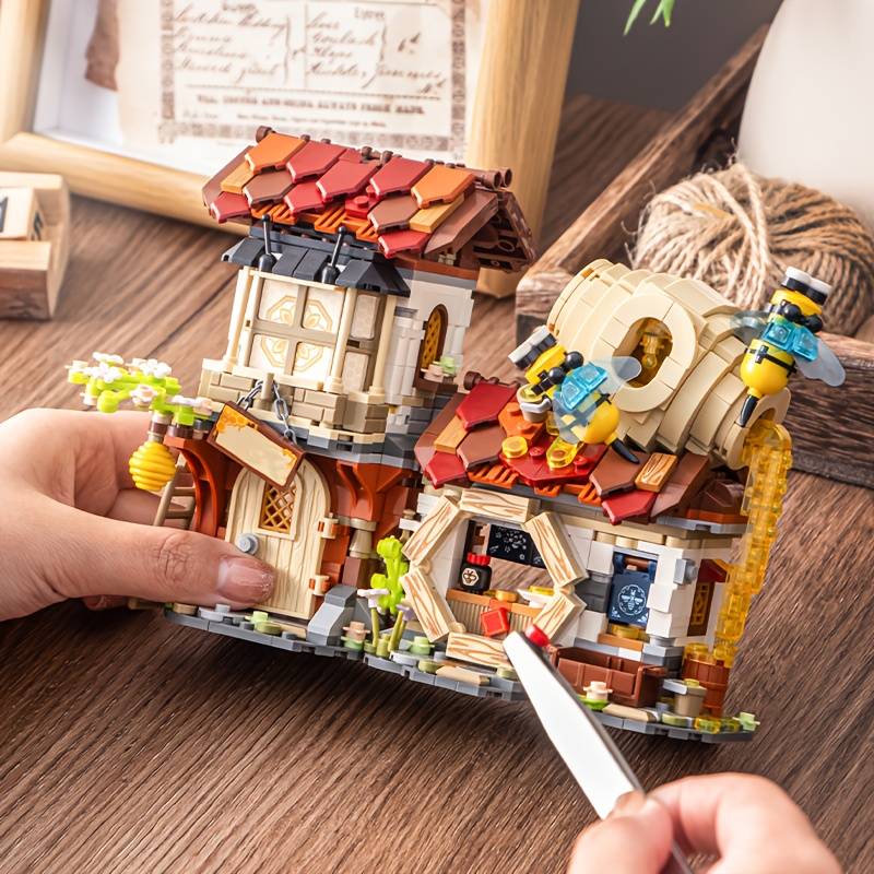 Building Toy Architectural Model Toy Set Style Honey Shop