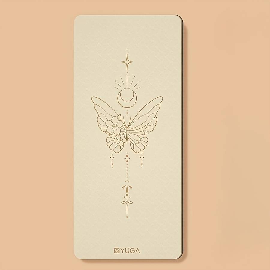 Yoga Mat Beige Size 183*80*0.6Cm