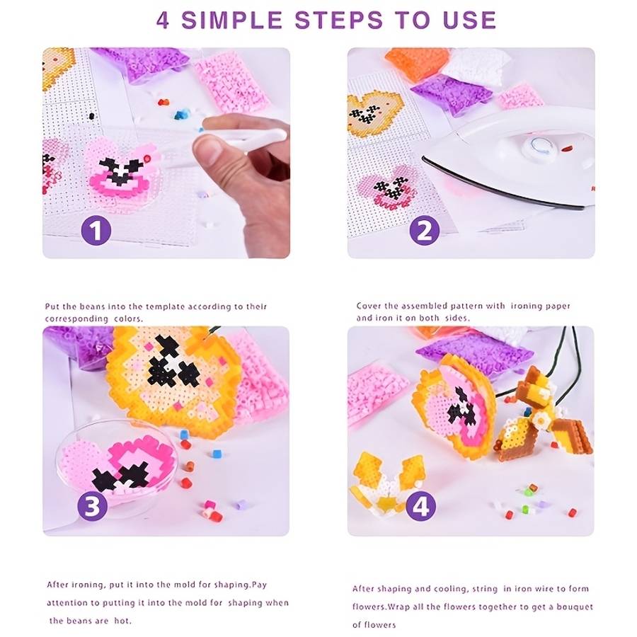 Perler Bead Set Peanut Butter Flower