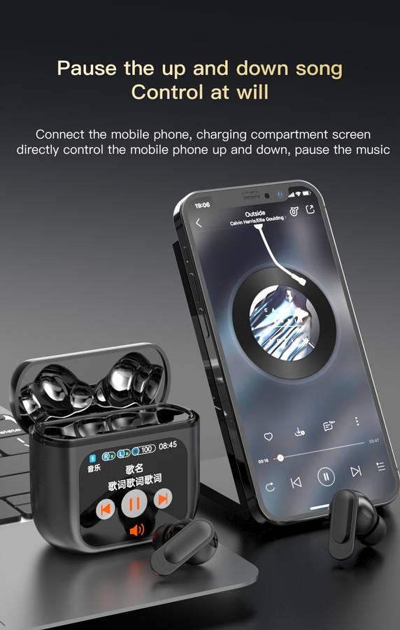 Rechargeable Wireless Earbuds Headphones Headset