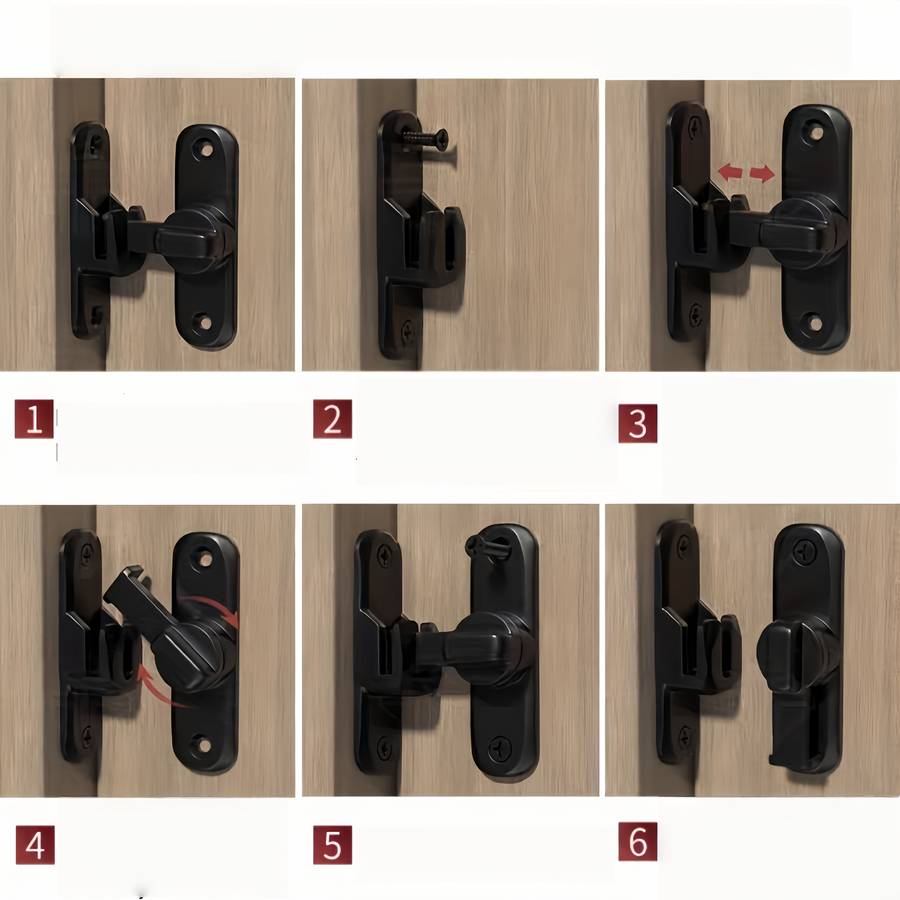 Lock Color Black With Screws
