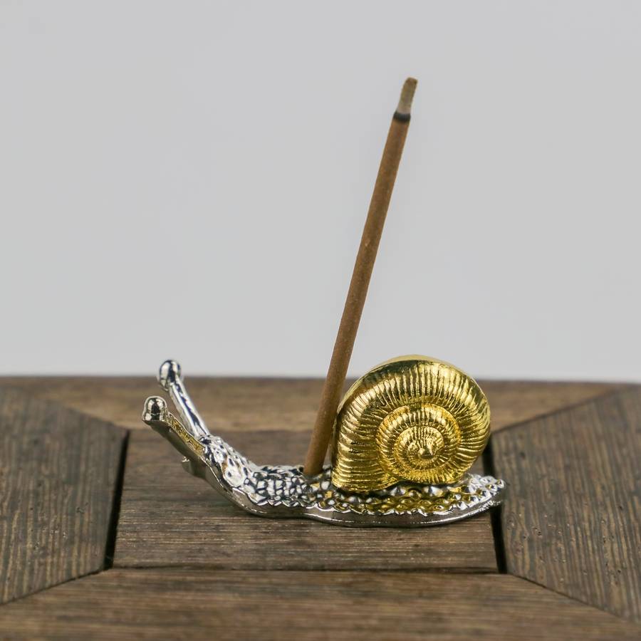 Incense Burner Color  Creative Snail Incense Stick   Red Copper