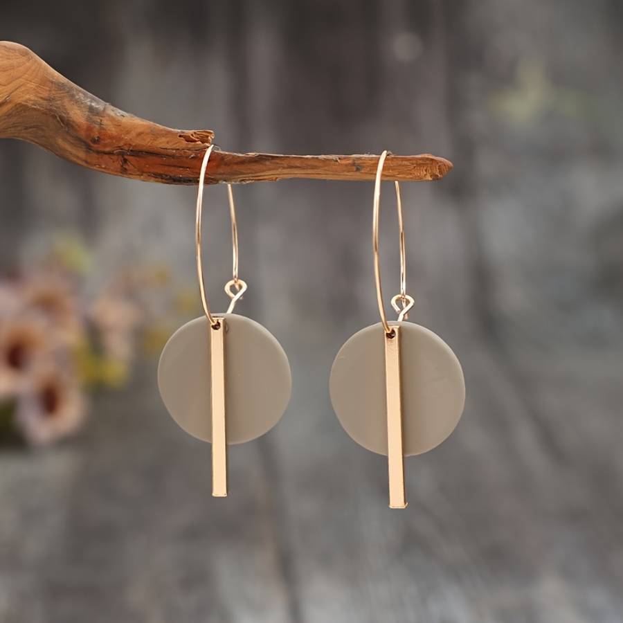 Women S Earrings Color Khaki 1