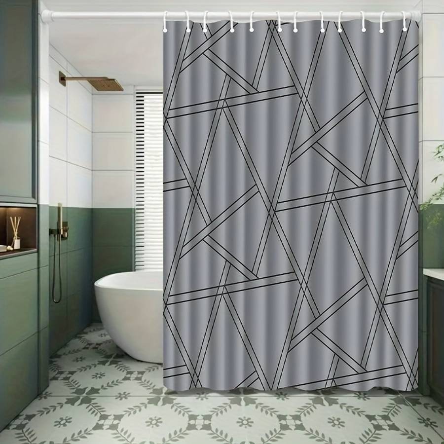 Waterproof Shower Curtain Color Polychrome Size 90X180 89.99Cm*180.01Cm