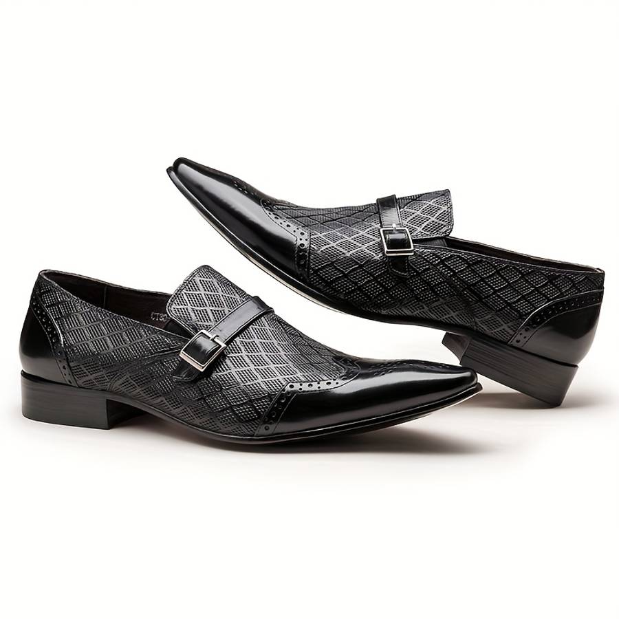Mens Leather Shoes Color Black Sizeuk 9.5