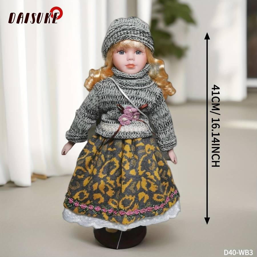 Toy Doll color Yellow Victorian twin ponytails are cute