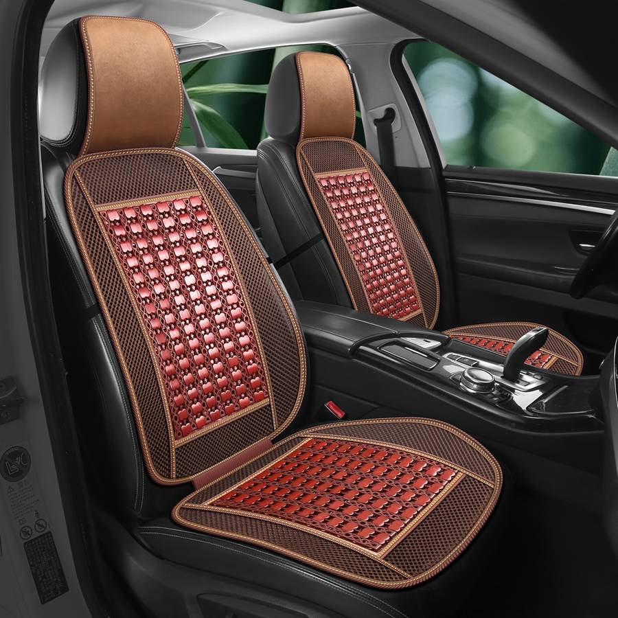 Car Seat Cushion  Brown Summer One Piece Lumbar Support Seat Cushion