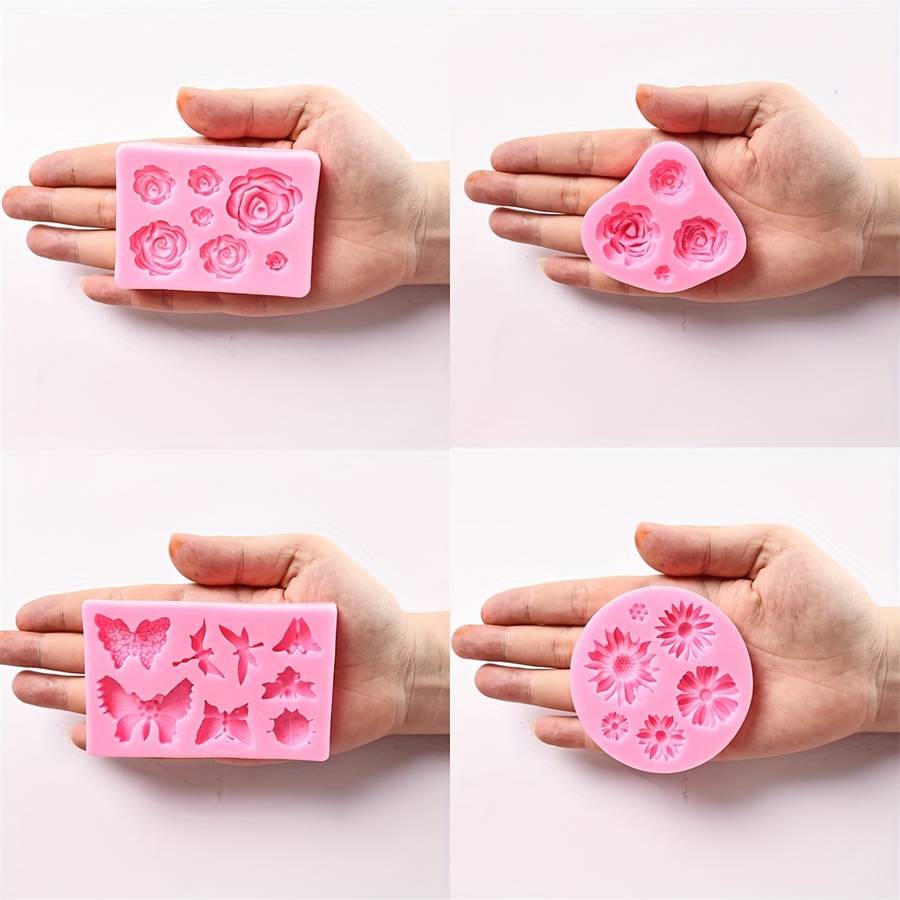 Suitable For Baking Molds Items 8Pcs Pink