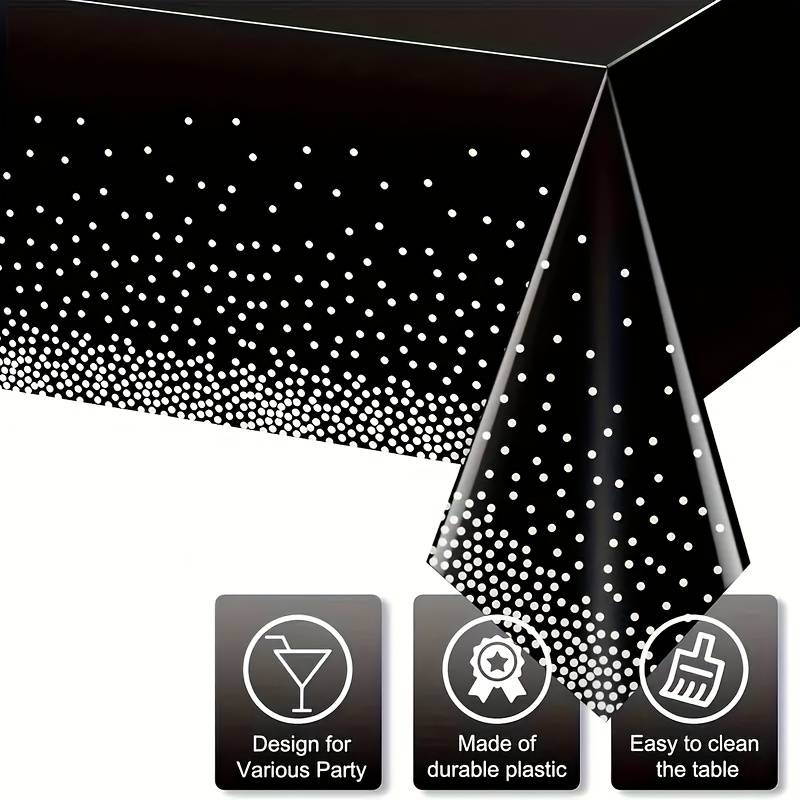Halloween tablecloth decoration color Aluminum Foil Tablecloth Black