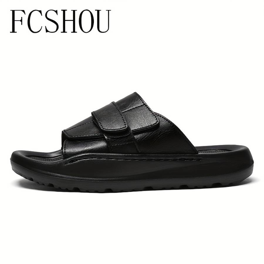 Men Slippers Summer Style Black Size Uk 9.5 To 10