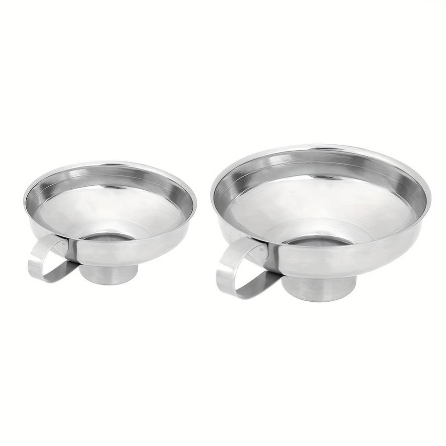 2Piece Stainless Steel Wide Mouth Funnel