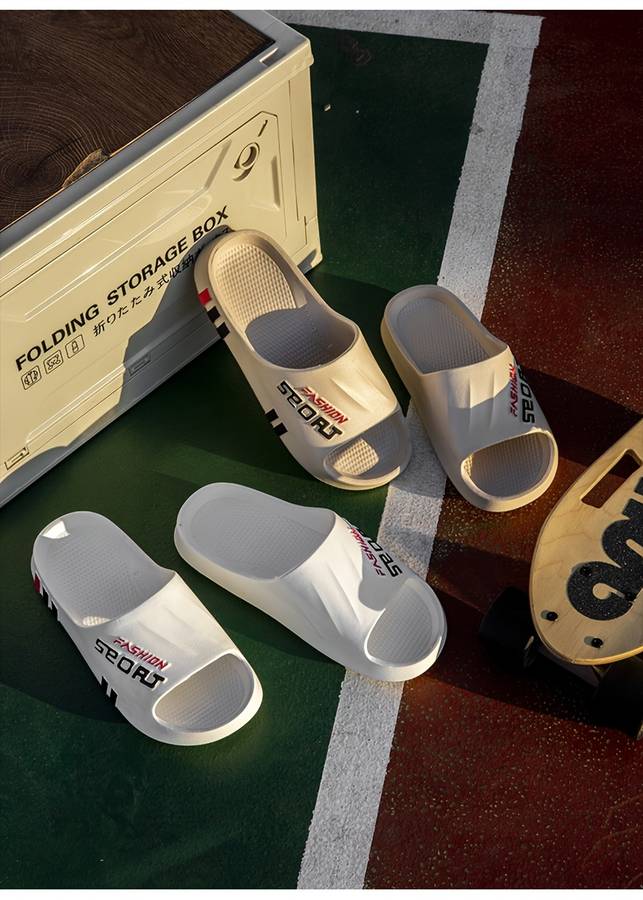 Men Slippers Summer Style White Size Uk 8.5 To 9