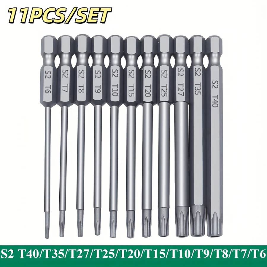 Screwdriver Bit Tool Set Size 50Mm 12Pcs Set