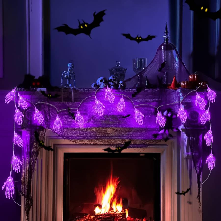 Halloween Decorations Color Purple Light Quantity 20 Leds