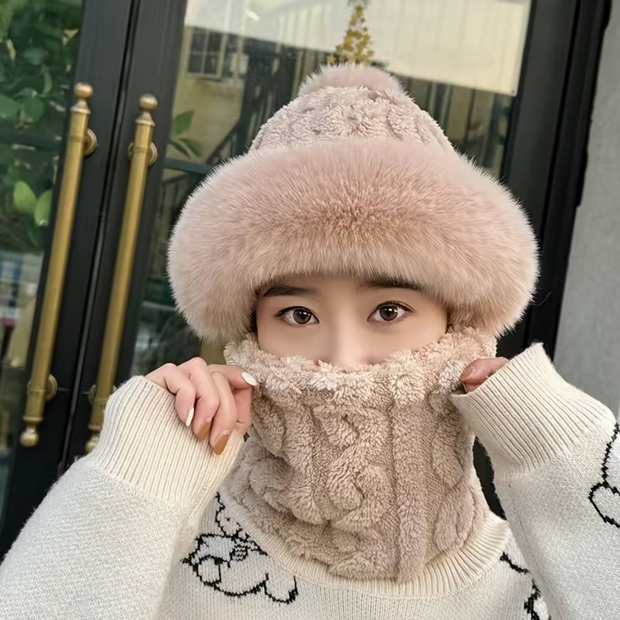 Hat Color Jacquard Light Gray Thick Version