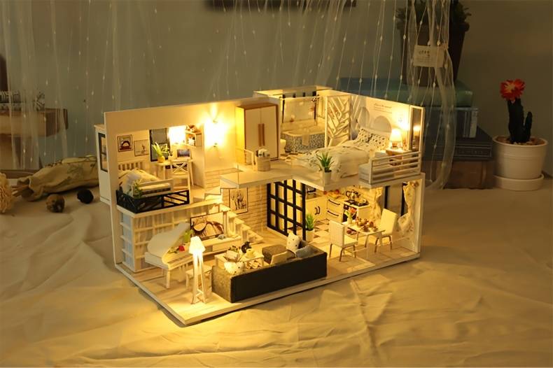 Building Toy Architectural Model Toy Set Style Simple